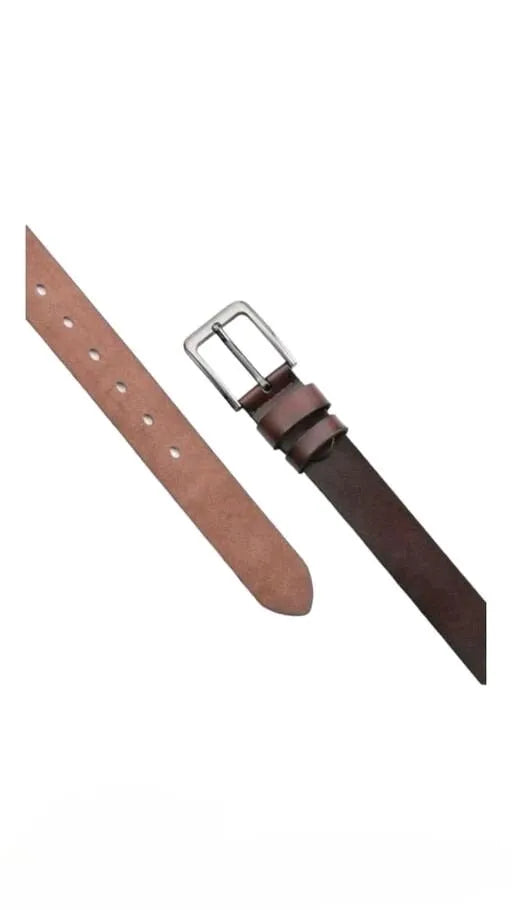 Men Evening, Party, Formal, Casual Brown Genuine Leather Belt