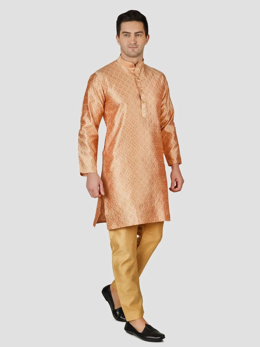 Printed Silk Ethnic Wear Kurta Pajama Set For Men’s