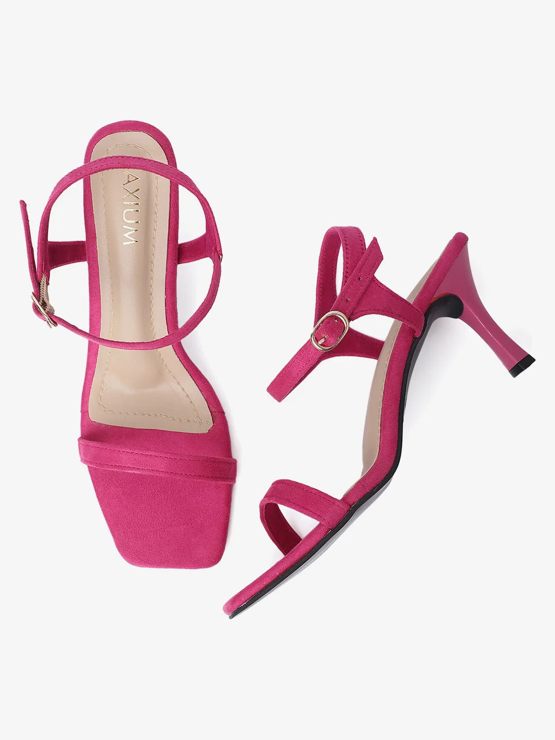 Buy Latest Axium Pink Heels Sandal For Women